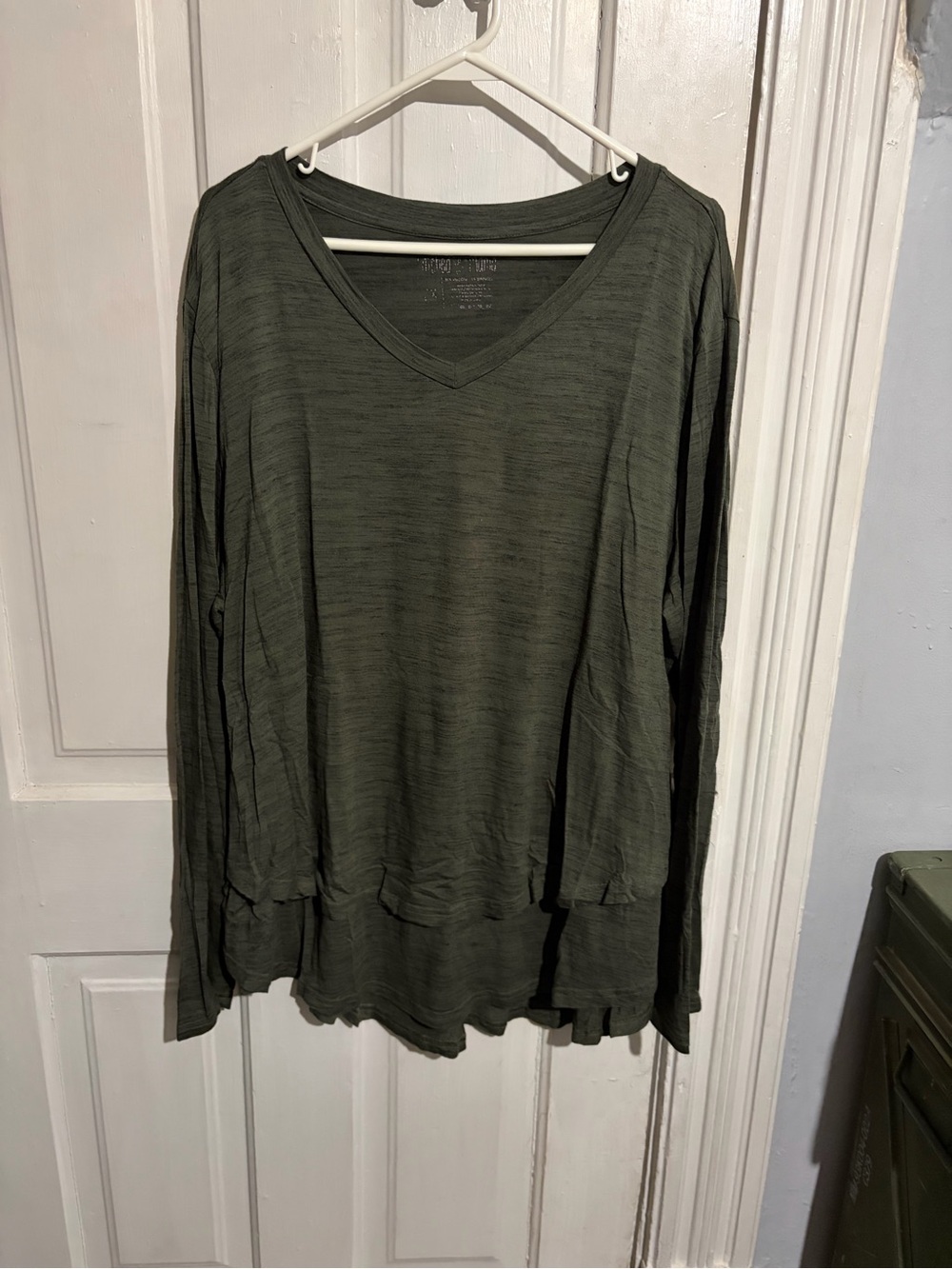 2X Latched Mama Green Long Sleeve Shirt